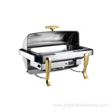 Electric Style Golden Luxury Chafing Dish For Weddin